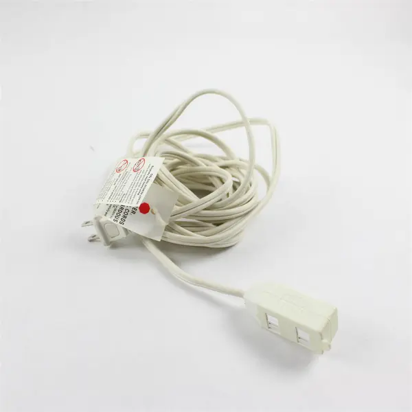 Lot of 3 Extension Cords Varied Lengths and Colors 8ft and 15ft Untested