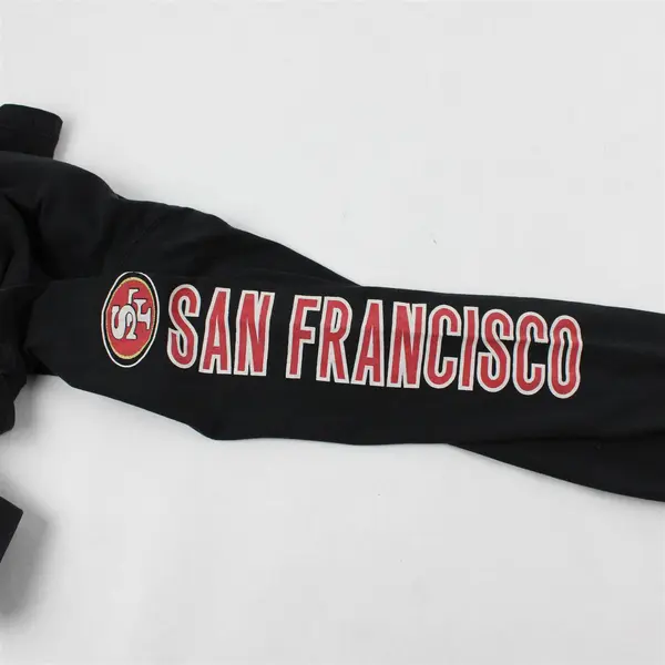 '47 Brand Red 49ers Printed Black Blue Long Sleeve T-Shirt 100% Cotton Men's XL