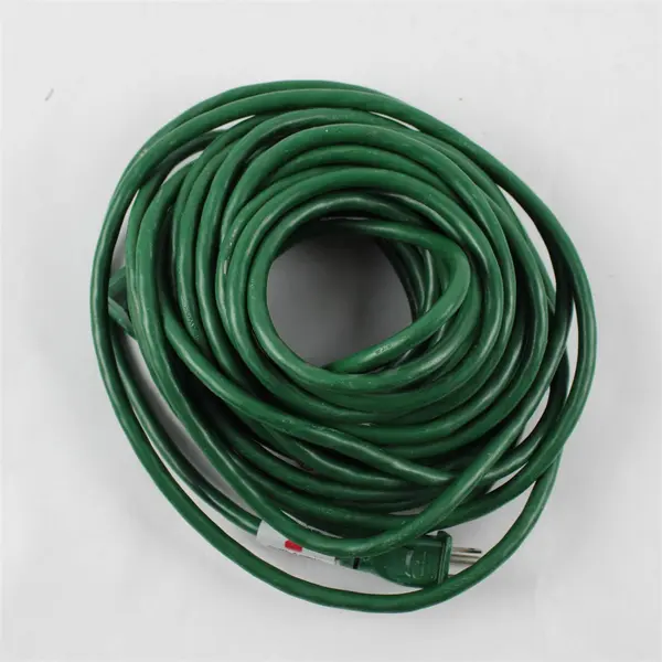 40 ft Green Single-Outlet Extension Cord Untested