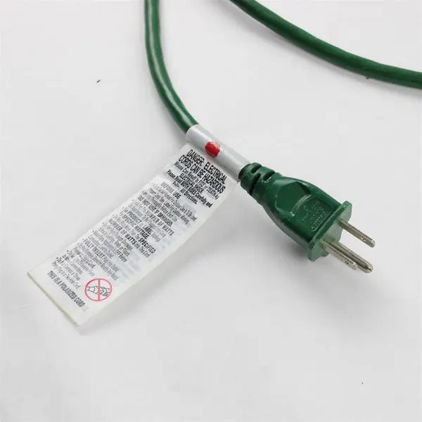 40 ft Green Single-Outlet Extension Cord Untested