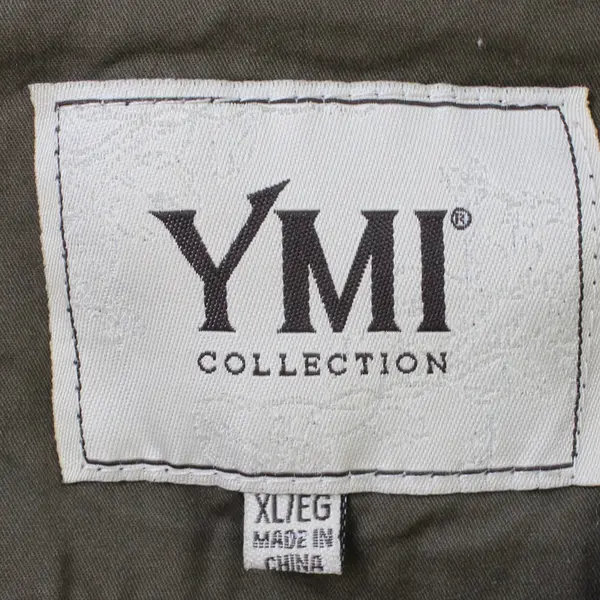 YMI Collection Army Green Vest Removable Hood Women's XL