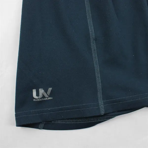 Speedo Blue & Green Short Sleeve Activewear T-Shirt 100% Polyester Men's Size L