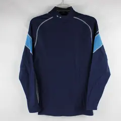 Under Armour Blue Long Sleeve Mock Neck Activewear T-Shirt Top Men's Size L