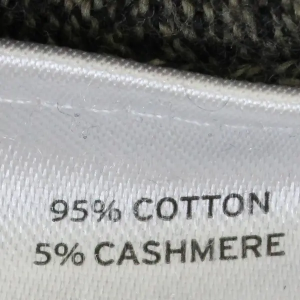 Nordstrom Green Cotton Cashmere Blend V-Neck Sweater Men's Medium