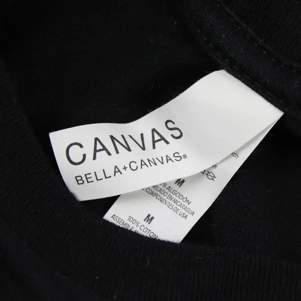 Canvas Happy Jack Printed Black Short Sleeve T-Shirt 100% Cotton Men's Size M