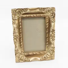Cynthia Rowley Ornate  Gold Scroll Wood Photo Frame For 4x6 Photo