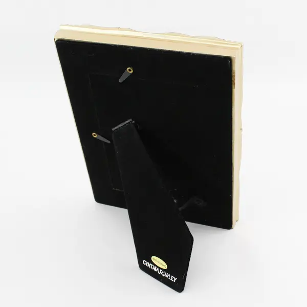 Cynthia Rowley Ornate  Gold Scroll Wood Photo Frame For 4x6 Photo