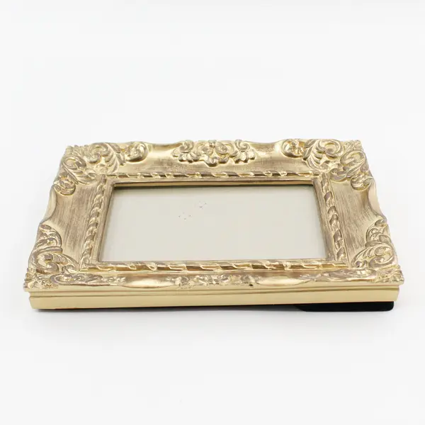 Cynthia Rowley Ornate  Gold Scroll Wood Photo Frame For 4x6 Photo