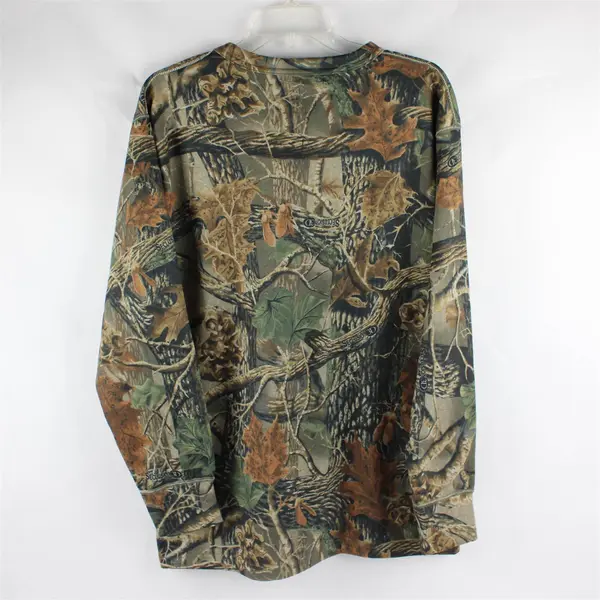 Cabela's Under Shirt Seclusion 3D Green Camo Print Long Sleeve T-Shirt Men's L