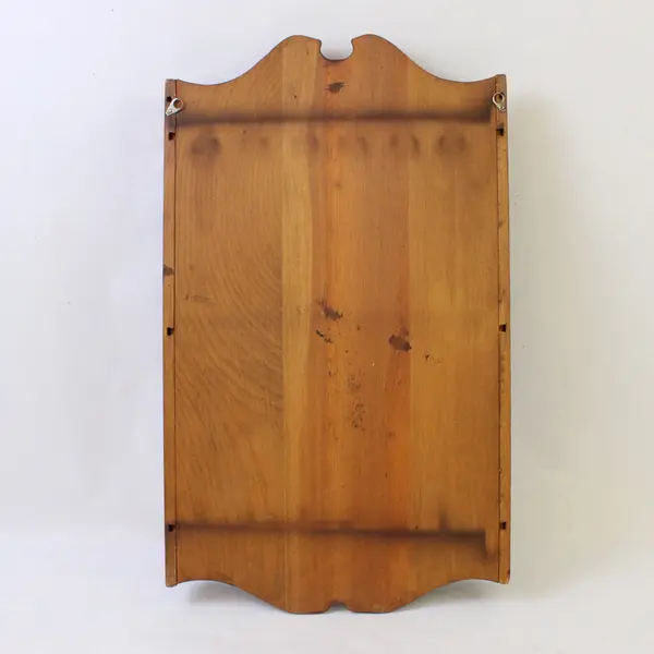Wooden Wall Hanging Spoon Rack Holds 18 Spoons Rustic Display