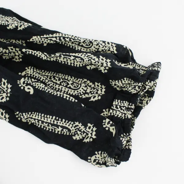 Denim & Supply by Ralph Lauren Sheer Black & Beige Paisley Top Women's Large
