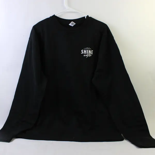 Independent 'Shine Water' Embroidered Black Long Sleeve Sweatshirt Men's Size L