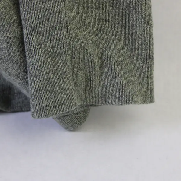 Nic + Zoe Olive Green Long Sleeve Woven Sweater Top Women's Size S