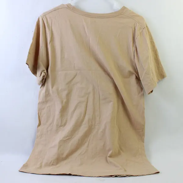 Canvas Beige "Reject Fear Embrace Community" Print Short Sleeve T-Shirt Womens M