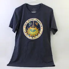McMenamins Old Saint Francis Printed Blue Short Sleeve T-Shirt Top Men's Size M