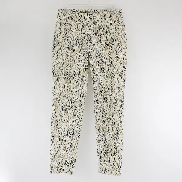 Slim-Sation by Multiples Cheetah Print Tapered Leg Pull-On Pants Women's Size 8