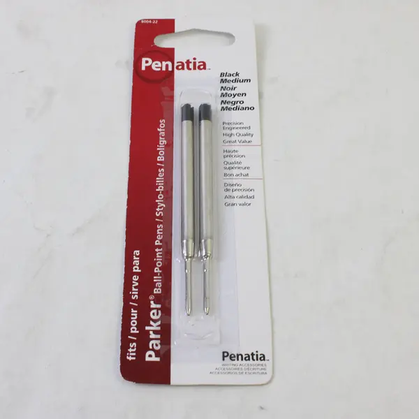 New Cross Penatia Black Ballpoint Refills 8004-2 Medium NOS