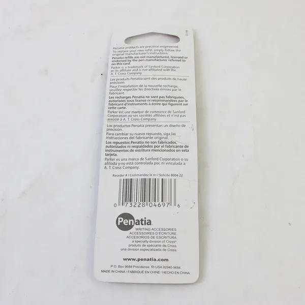 New Cross Penatia Black Ballpoint Refills 8004-2 Medium NOS