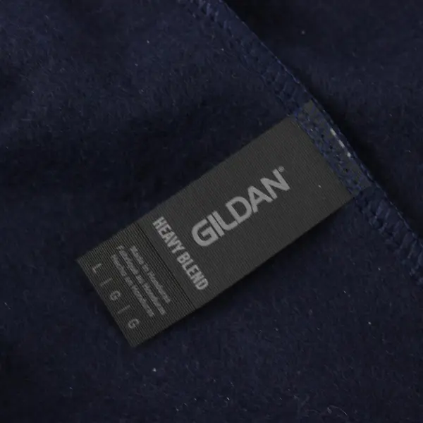 Gildan Navy Blue Cotton Blend Sweatpants Men's Large