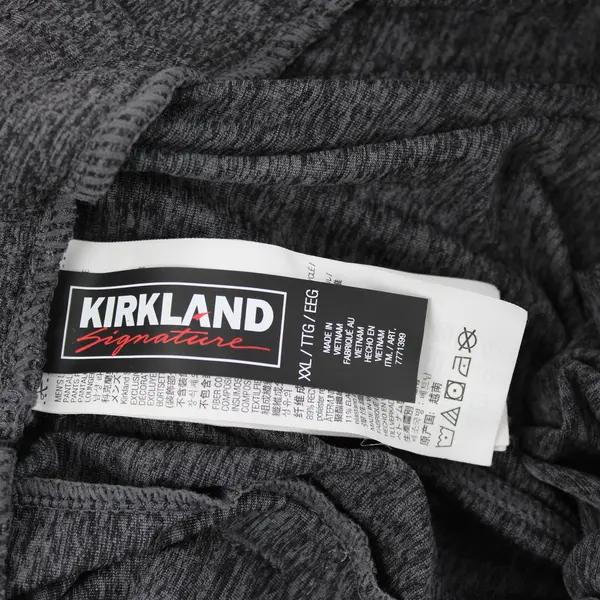 Kirkland Signature Charcoal Gray Tapered Joggers Lounge Pant Men's XXL