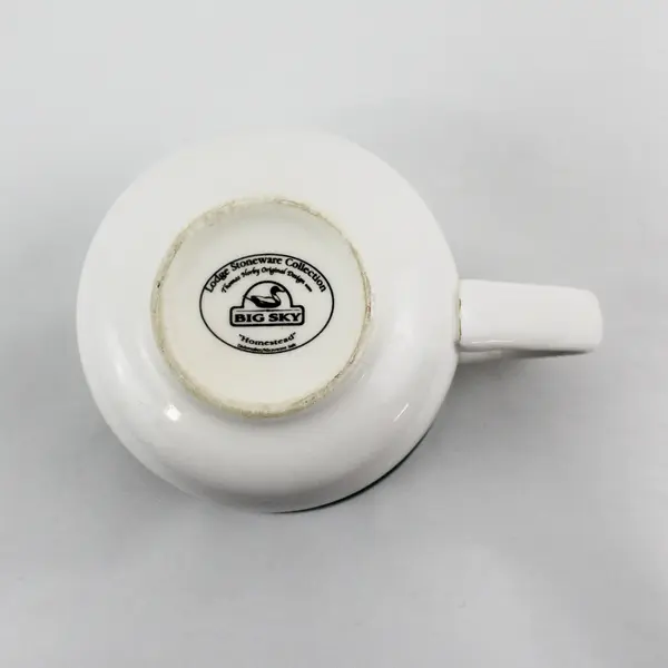 Big Sky Lodge Stoneware Coffee Cup Homestead Pattern