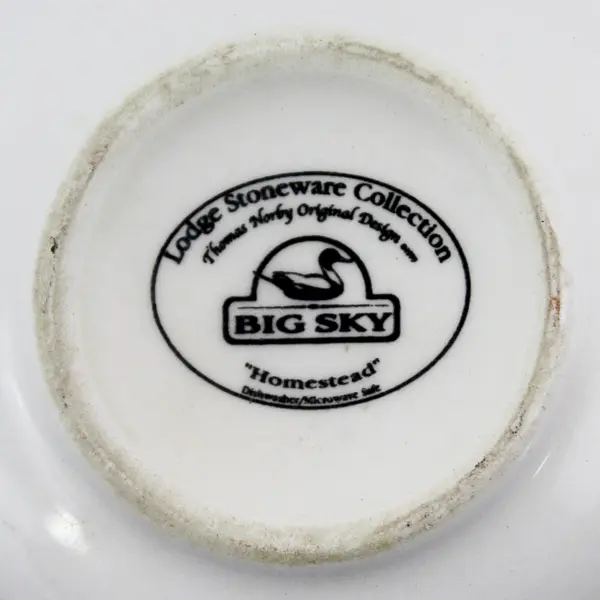 Big Sky Lodge Stoneware Coffee Cup Homestead Pattern