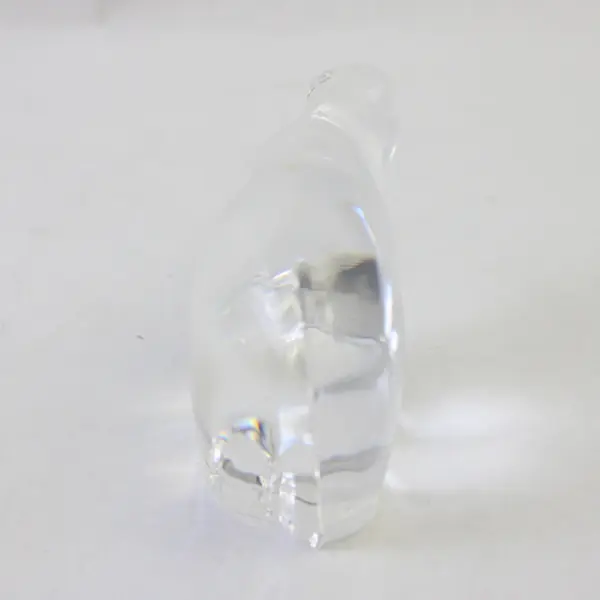 Hadeland Glasverk Norway Crystal Polar Bear Figurine Paperweight 5" Vintage