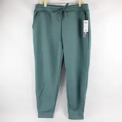 NWT 32 Degrees Heat Cool Teal Trooper Jogger Sweatpants Women's Size Large