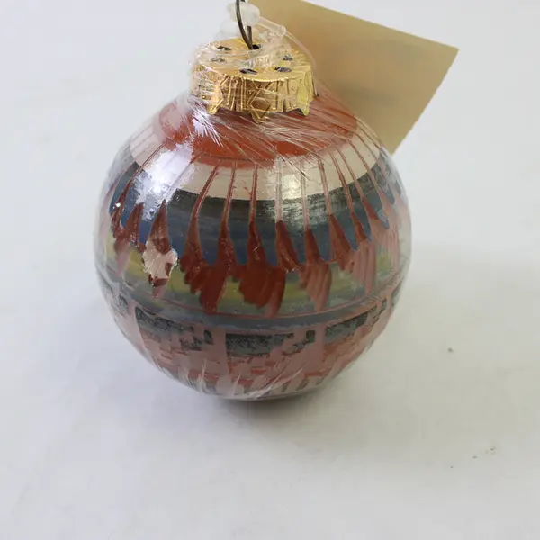 New Navajo Etchware Ornament Hand-Etched Native American Pottery Collectible