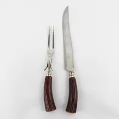 Vintage Latham & Owen 2 Piece Carving Set  Sheffield, England