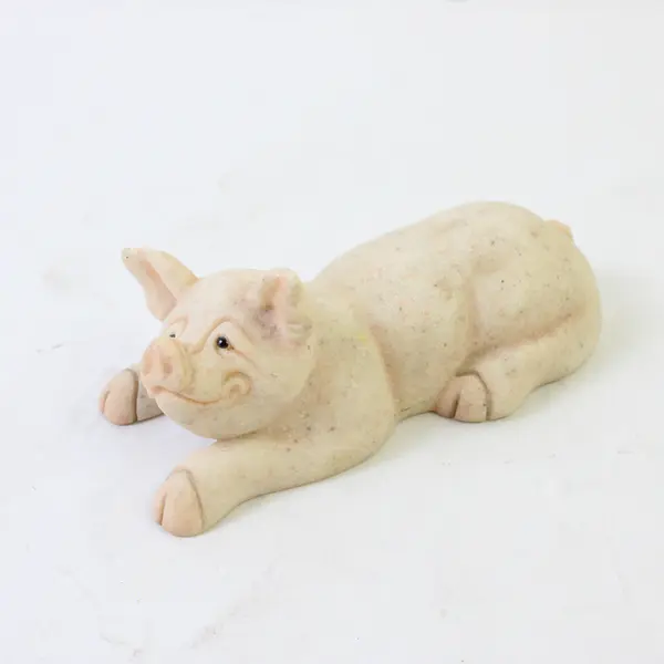 Second Nature Design Quarry Critters Pugsley Figurine Collectible Used