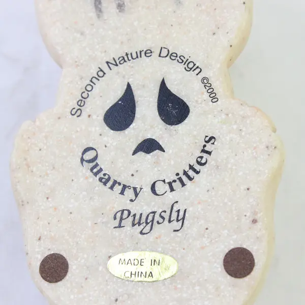 Second Nature Design Quarry Critters Pugsley Figurine Collectible Used