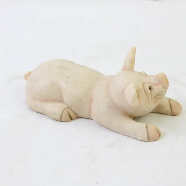 Second Nature Design Quarry Critters Pugsley Figurine Collectible Used
