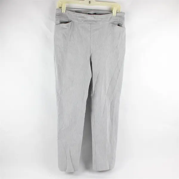 Hilary Radley Light Gray Tapered-Leg Ankle Pant Women's Medium
