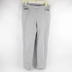 Hilary Radley Light Gray Tapered-Leg Ankle Pant Women's Medium
