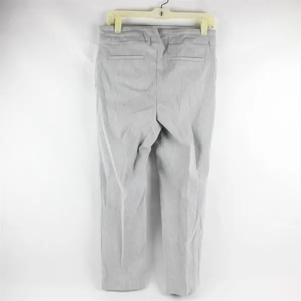Hilary Radley Light Gray Tapered-Leg Ankle Pant Women's Medium