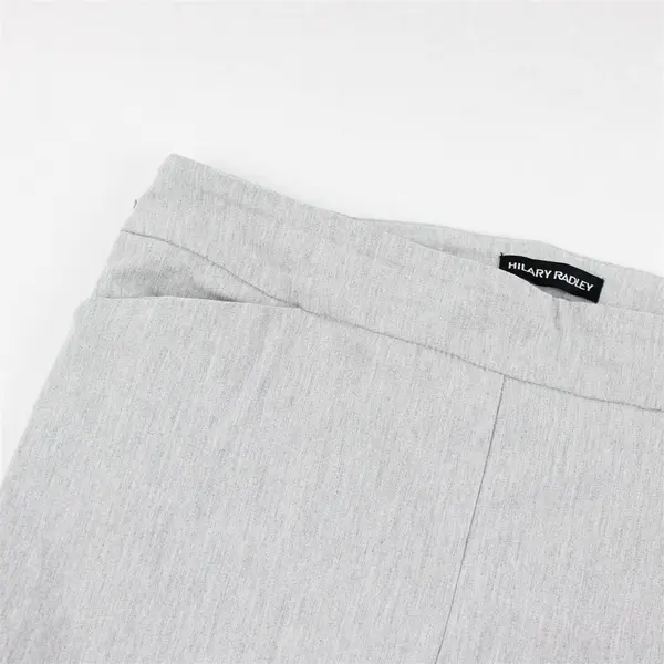 Hilary Radley Light Gray Tapered-Leg Ankle Pant Women's Medium