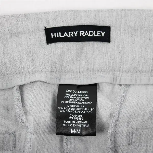 Hilary Radley Light Gray Tapered-Leg Ankle Pant Women's Medium