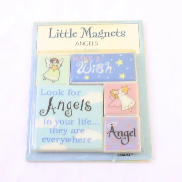 Ganz Little Angels Refrigerator Magnets 5pc Set - Collectible Used