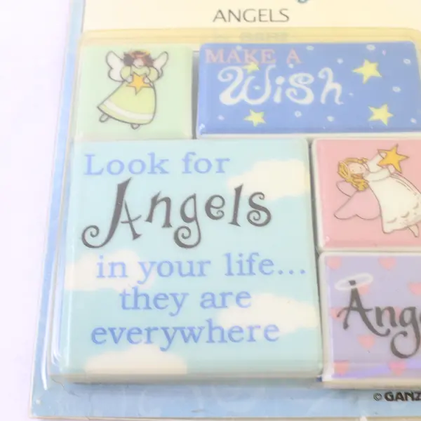 Ganz Little Angels Refrigerator Magnets 5pc Set - Collectible Used