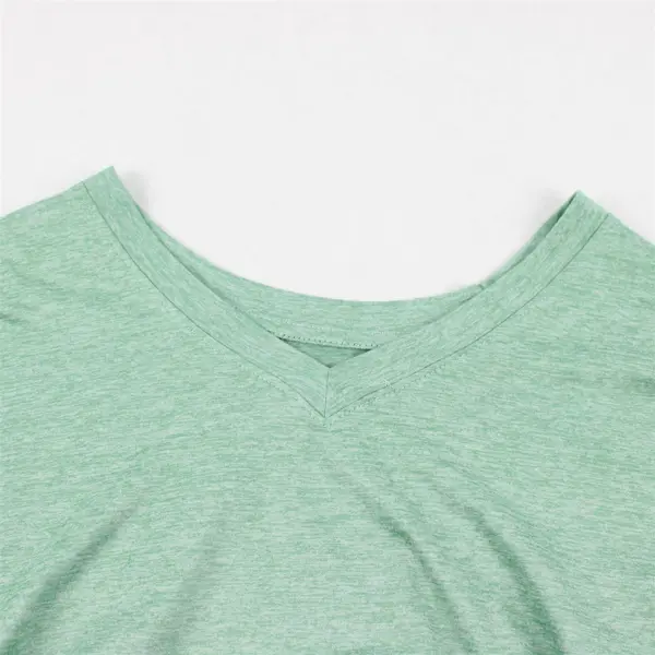 Tee-One Mint Green V-Neck Short-Sleeved Athletic T-Shirt Women's Medium
