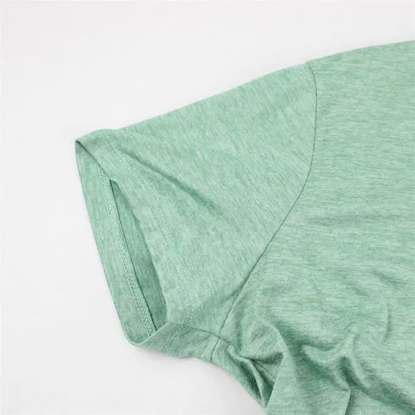 Tee-One Mint Green V-Neck Short-Sleeved Athletic T-Shirt Women's Medium