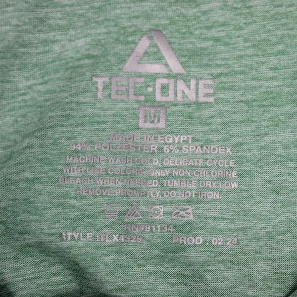 Tee-One Mint Green V-Neck Short-Sleeved Athletic T-Shirt Women's Medium
