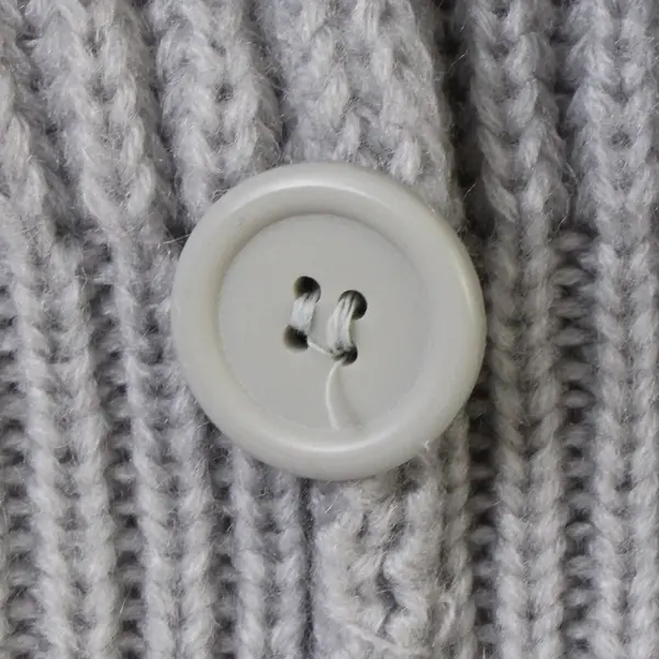 Vintage Sterling Harris Light Gray Button-Front Knit Cardigan Women's Large