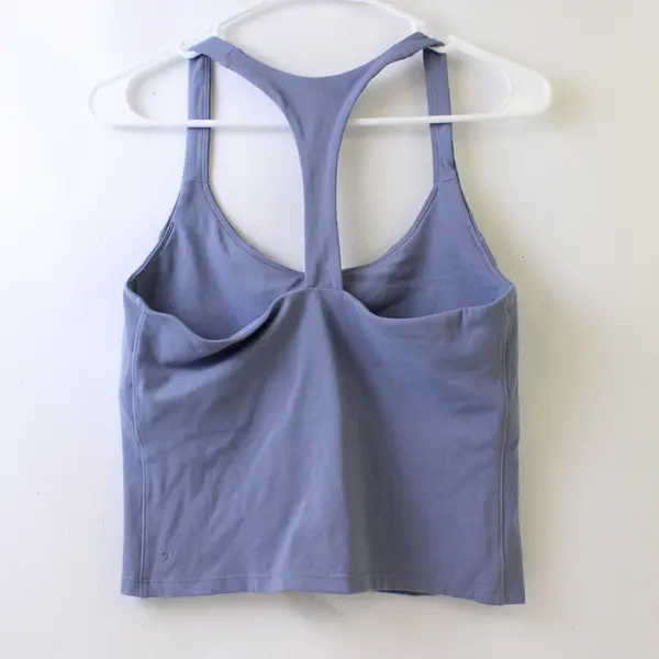 Blogilates Slate Blue Racerback Sports Bra Women's Medium