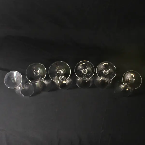 Lot of 6 Mismatched Wine Tasting Glasses From Yamhill County, Oregon