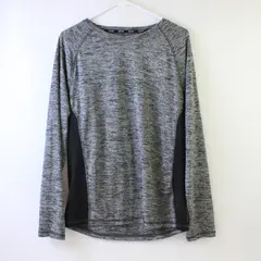RBX Gray and Black Long-Sleeved Activewear Top Women's Large