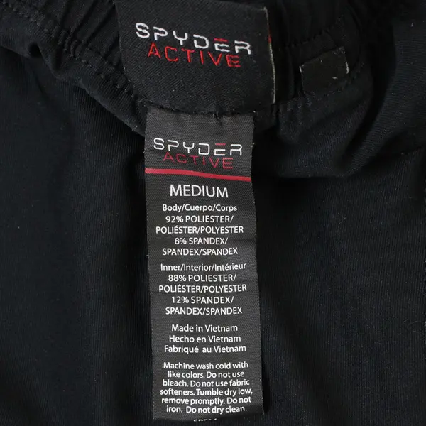 Spyder Active Solid Black Running Shorts Women's Medium