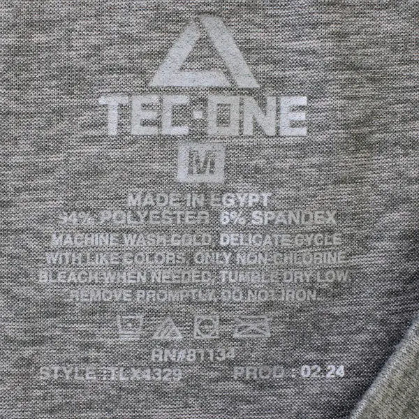 Tee-One Gray V-Neck Short-Sleeved T-Shirt Women's Medium