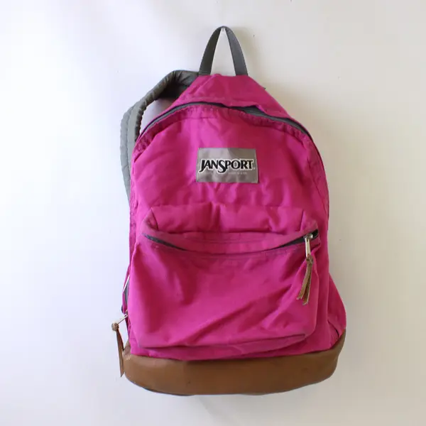 JanSport Magenta Pink 2-Pocket Backpack Flawed
